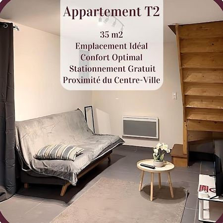 Appartement 2 Pieces Rdc En Duplex Vue Cour Parking Gratuit A 20Metres Roanne Extérieur photo